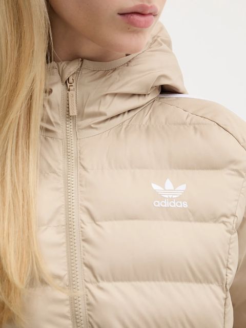 adidas Originals kurtka Slim Jacket kolor beżowy przejściowa JX2940