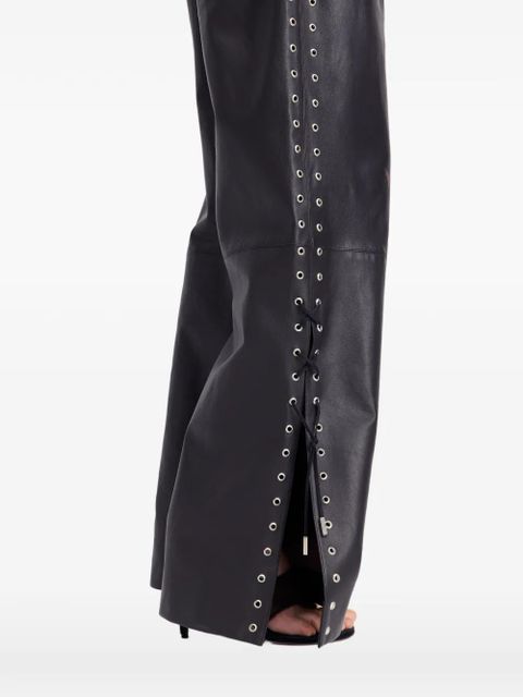 16Arlington Ivlia eyelet lace-up trousers - Brown