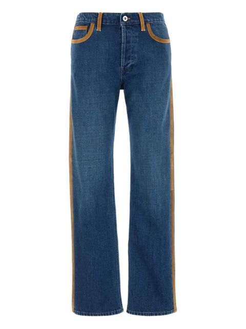 Miu Miu contrast-stitching jeans - Blue - zdjęcie produktu nr 1