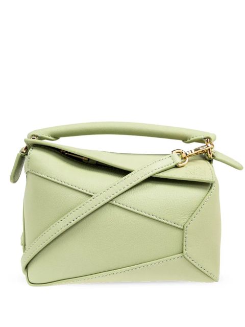 LOEWE mini Puzzle tote bag - Green - zdjęcie produktu nr 1