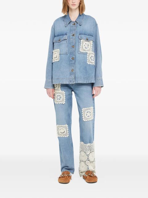 Alanui Island’s Diary denim overshirt - Blue