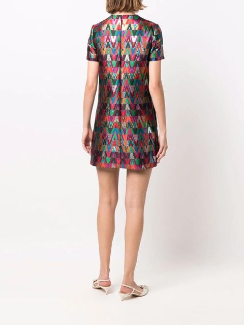 Valentino Garavani logo-print short dress - Red