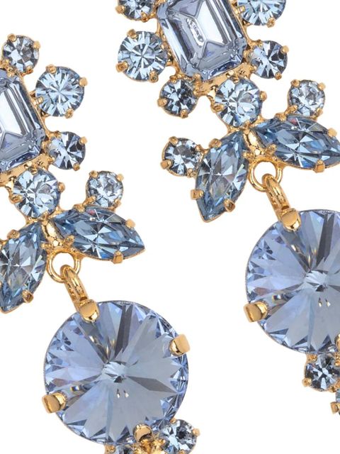 Jennifer Behr Albertina crystal-embellished earrings - Gold