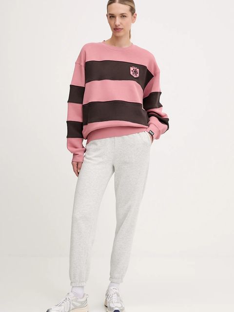 EA7 Emporio Armani bluza bawełniana damska kolor różowy z aplikacją AF16427.7X000143 - zdjęcie produktu nr 2