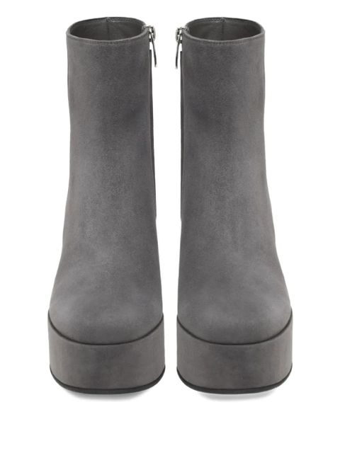 Gianvito Rossi Sally platform boots - Grey