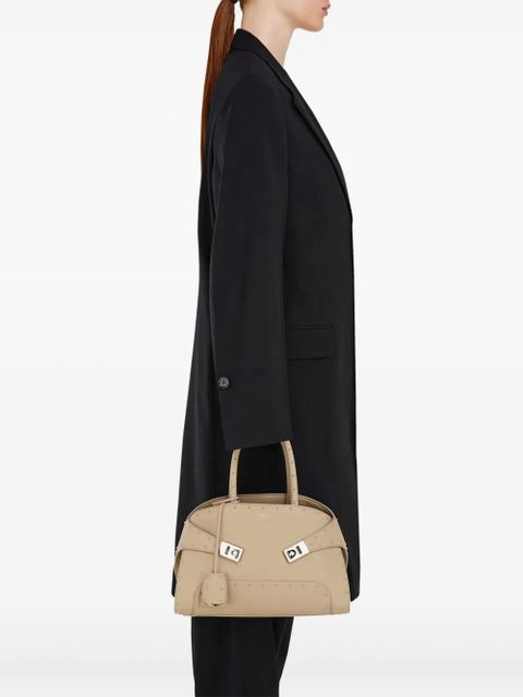 Ferragamo stud-embellished structured tote bag - Neutrals