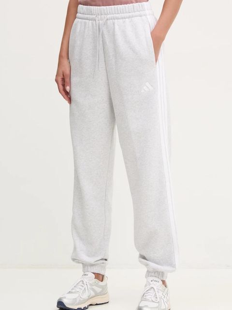 adidas spodnie dresowe Essentials damskie kolor szary wzorzyste IN6178 - zdjęcie produktu nr 1