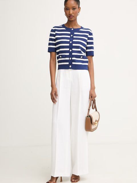 Morgan sweter z krótkim rękawem damski z wiskozą - zdjęcie produktu nr 1