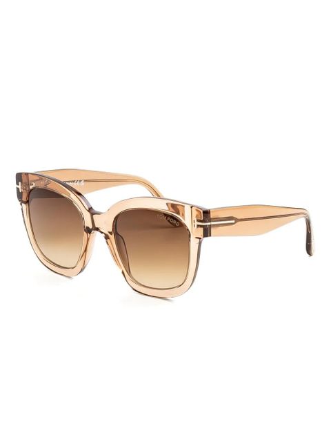 TOM FORD Eyewear Beatrix cat eye-frame sunglasses - Neutrals