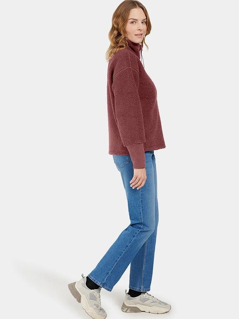 Didriksons bluza MELLA damska kolor brązowy gładka 505446