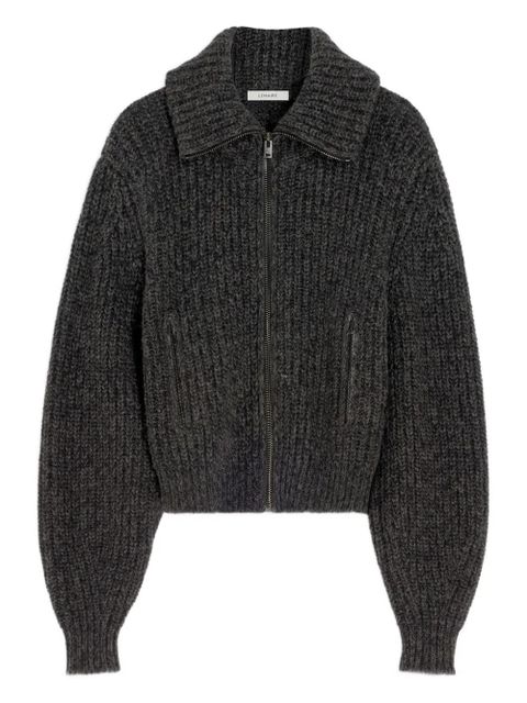LEMAIRE ribbed zip-up cardigan - Brown - zdjęcie produktu nr 1