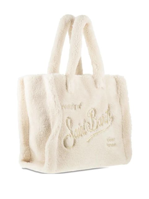 MC2 Saint Barth Vanity Teddy sherpa tote bag - White