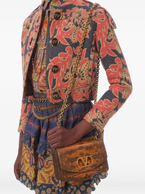 Valentino Garavani Apres L'Hiver jacquard caban jacket - Blue