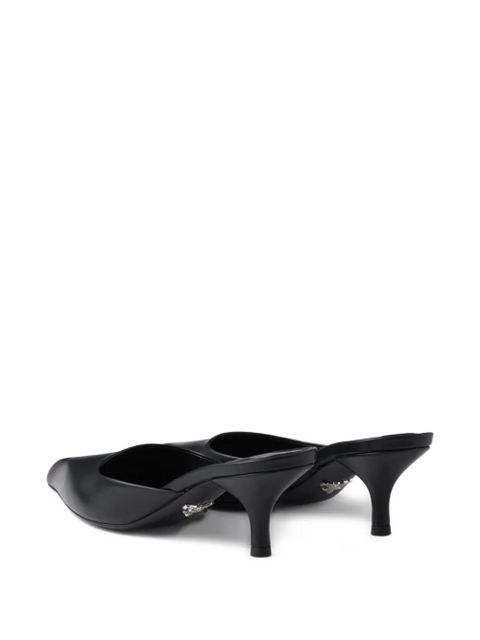 Prada leather mules - Black - zdjęcie produktu nr 2