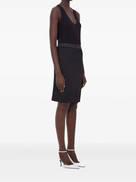 LouLou de Saison LIMA front-vent midi skirt - Black - zdjęcie produktu nr 2