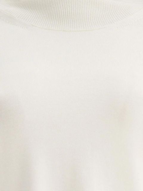 Jil Sander roll-neck wool jumper - White