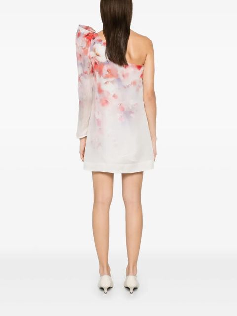 ZIMMERMANN Crush Asymmetrical mini dress - White