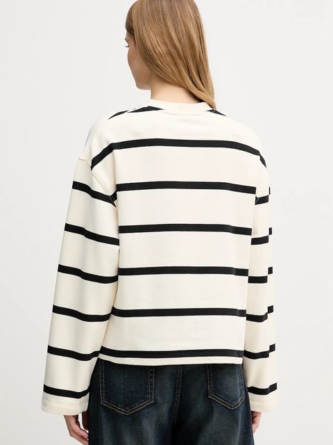 Tommy Hilfiger longsleeve kolor beżowy WW0WW48431