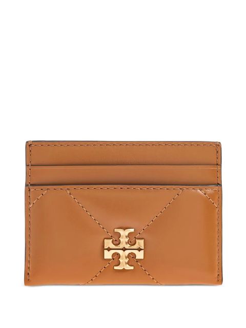 Tory Burch Kira quilted-logo cardholder - Brown - zdjęcie produktu nr 1