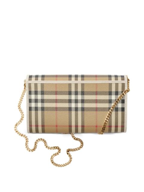 Burberry Check chain-strap wallet - Neutrals - zdjęcie produktu nr 2