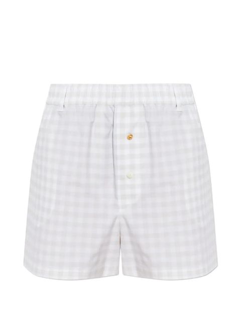 Moschino gingham-pattern shorts - White - zdjęcie produktu nr 1