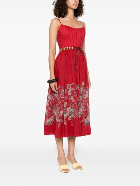 ZIMMERMANN cotton dress - Red