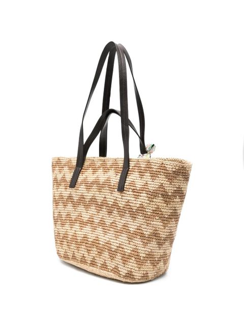 Missoni zig zag tote bag - Neutrals