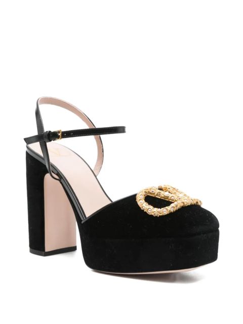 Valentino Garavani 105mm platform mules - Black - zdjęcie produktu nr 2