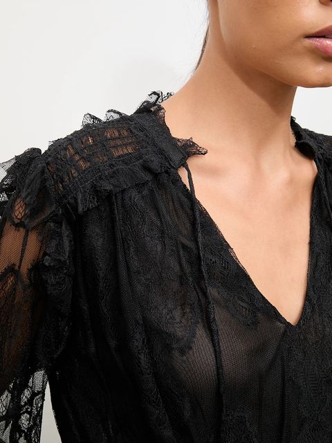 Answear.LAB bluzka damska kolor czarny gładka