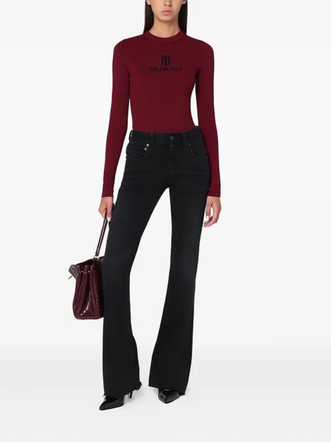 Balenciaga logo-print sweater - Red - zdjęcie produktu nr 2