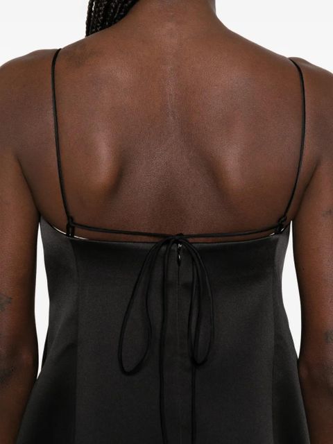 Róhe satin top - Black