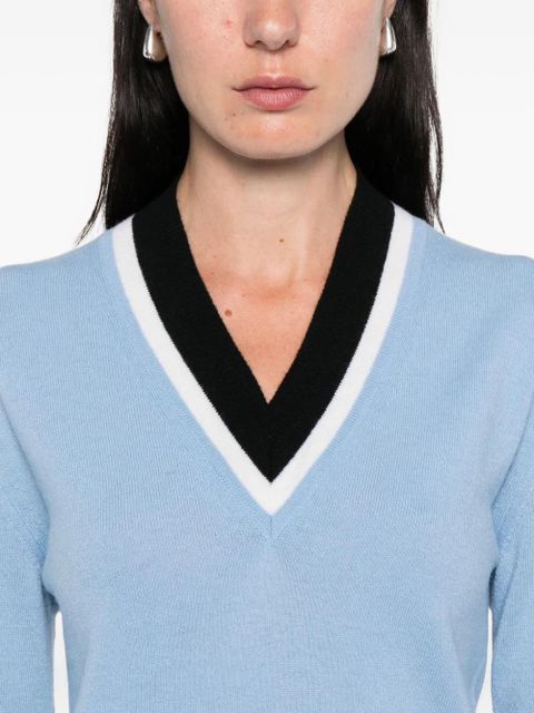 Marni V-neck wool sweater - Blue