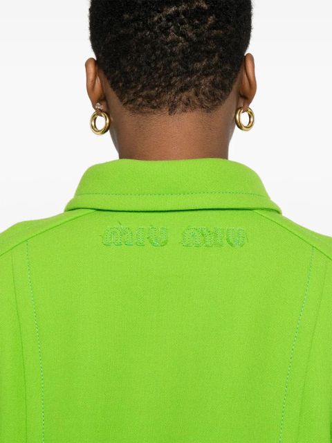 Miu Miu Natté jacket - Green