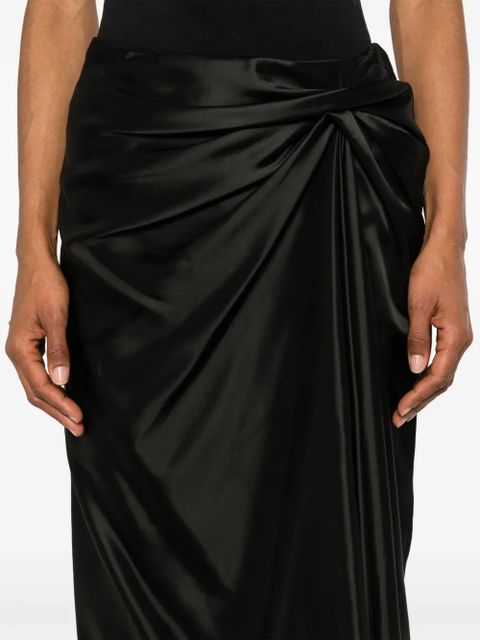 Balenciaga satin midi dress - Black - zdjęcie produktu nr 2