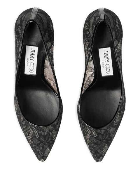 Jimmy Choo 85mm Romy pointed-toe pumps - Black - zdjęcie produktu nr 2
