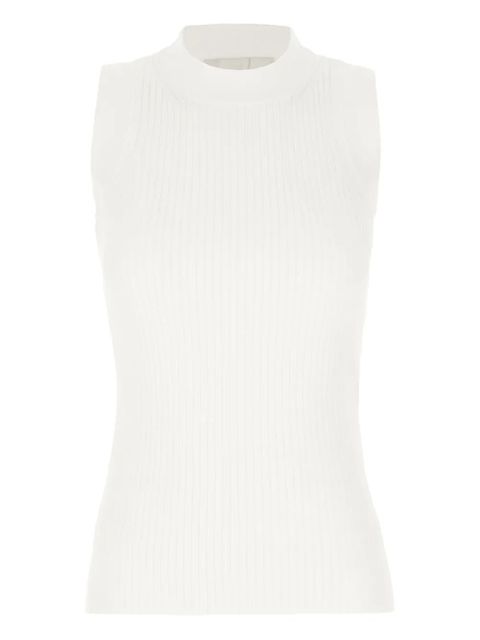 Sportmax ribbed-knit tank top - White - zdjęcie produktu nr 1