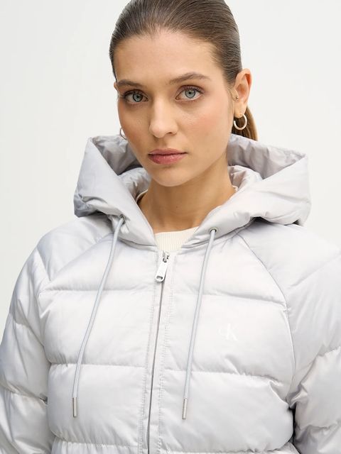 Calvin Klein Jeans kurtka kolor szary przejściowa LV047E509G