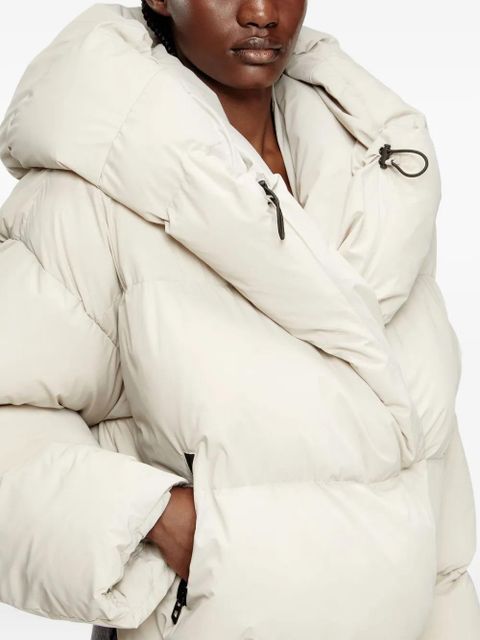 Diesel W-Iley-T1 wrap hooded puffer jacket - 7FE