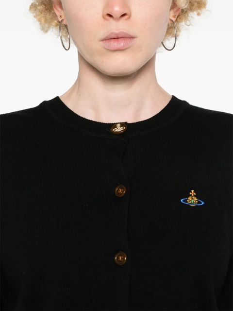 Vivienne Westwood Bea ribbed-knit cardigan - Black