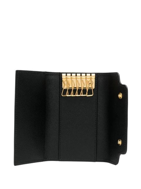Marni logo keychain wallet - Black