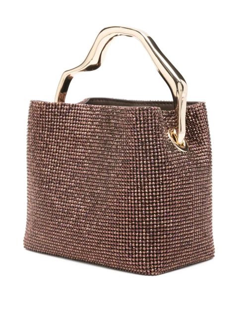 Cult Gaia CULT GAIA SOLENE MINI TOP HANDLE BAG - Brown