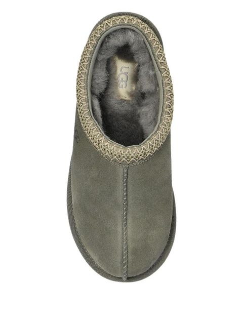 UGG braided-trim sheepskin boots - Green