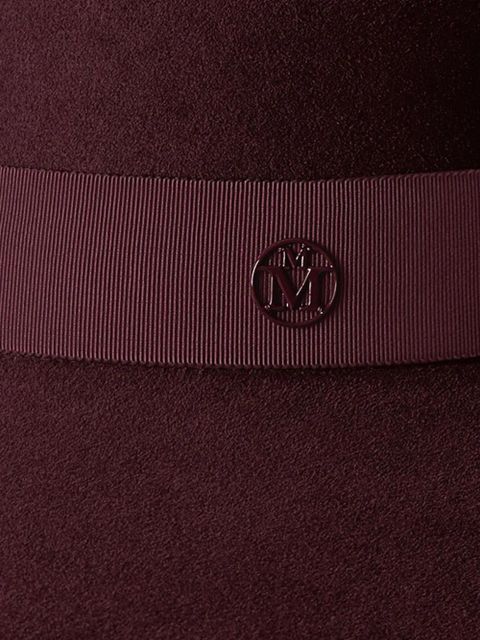 Maison Michel Blanche felt capeline hat - Red - zdjęcie produktu nr 2