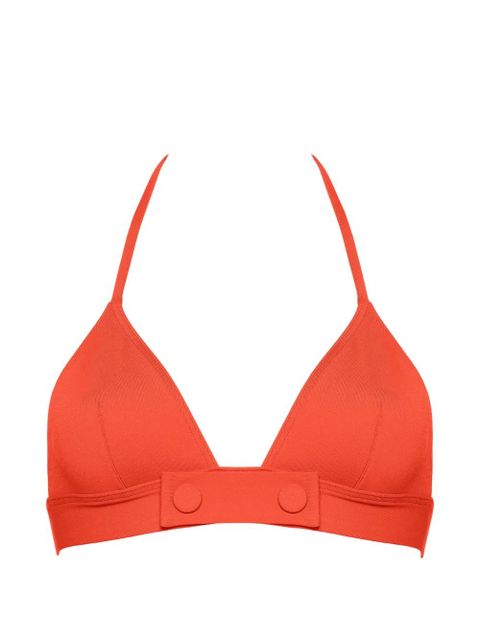 ERES triangle-cup button-detail bikini top - Orange - zdjęcie produktu nr 1