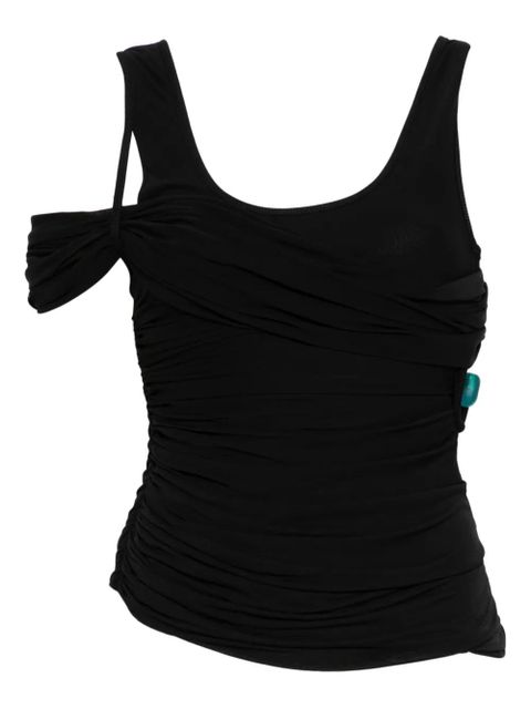 Christopher Esber draped asymmetric top - Black - zdjęcie produktu nr 1