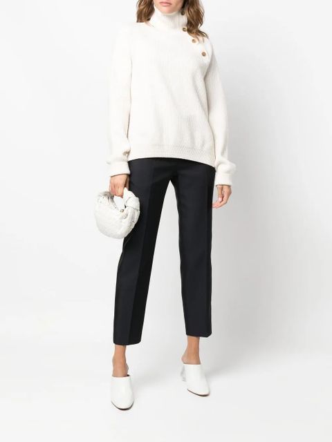 Jil Sander cropped tailored trousers - Blue - zdjęcie produktu nr 2