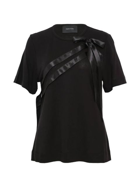 Simone Rocha Bow Sash short-sleeves T-shirt - Black - zdjęcie produktu nr 1