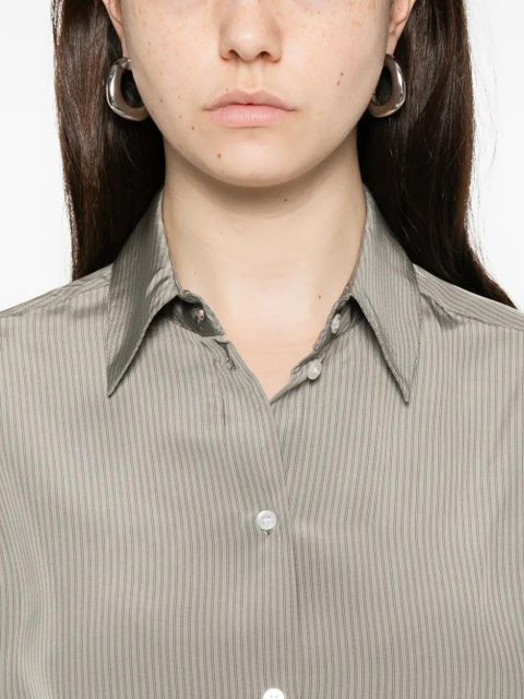 Róhe striped button-down shirt - Grey