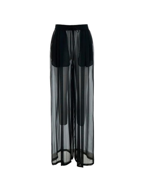 Dolce & Gabbana sheer wide-leg trousers - Black - zdjęcie produktu nr 1