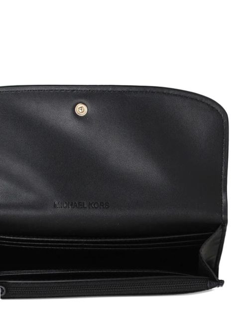 Michael Kors logo-plaque wallet - Black